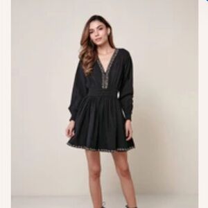 Omika Adele Mini Dress - Pheobe Onyx